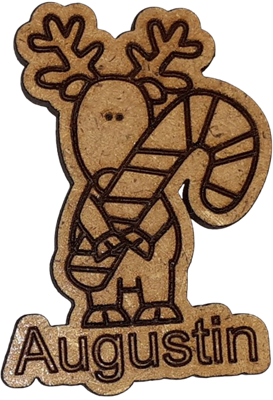 Magnet - Renne  personnalisable